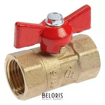 Кран шаровой "Галлоп" практик Dn-15 130, внутренняя/внутренняя резьба 1/2","бабочка"