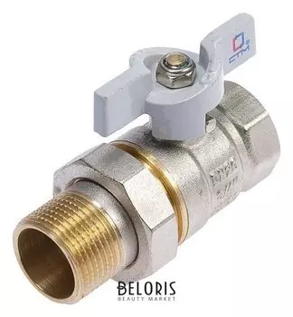 Кран шаровой "СТМ" стандарт, с американкой 3/4", бабочка