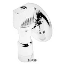 Кран шаровой Taen, 1/2"Х1/2", наружная резьба, угловой, для бытовых приборов, бабочка, хром