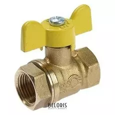 Кран шаровой Valfex 11б27фт1м, внутренняя/внутренняя резьба 1/2", для газа, бабочка