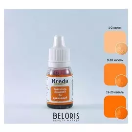 Краситель пищевой кондитерский гелевый Kreda Decor, оранжевый, 10 г
