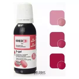 Краситель пищевой S-gel водорастворимый бордо, 20 мл