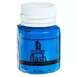 Краска акриловая Fluo 20 мл Luxart Luxflash синий флуоресцентный S7v20