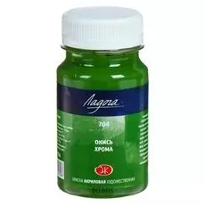 Краска акриловая художественная «Ладога», 100 мл, окись хрома