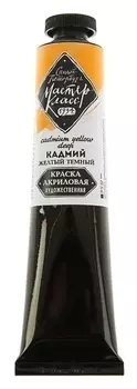 Краска акриловая художественная «Мастер-класс», 46 мл, кадмий жёлтый тёмный, в тубе