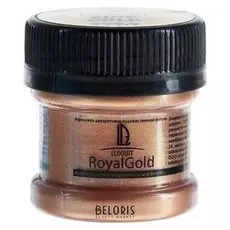 Краска акриловая, Luxart. Royal Gold, 25 мл, с высоким содержанием металлизированного пигмента, золото красное