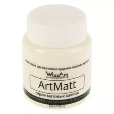 Краска акриловая Matt 80 мл Wizzart слоновая кость матовый Wt3.80
