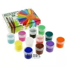 Краска акриловая набор из 12 цветов