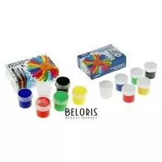 Краска акриловая набор из 6 цветов