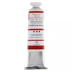 Краска масляная художественная в тубе №10, 46 мл, английская красная № 351