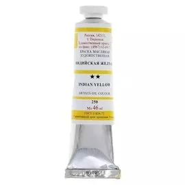 Краска масляная художественная в тубе № 10, 46 мл, индийская жёлтая № 250