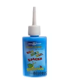 Краска по стеклу витражная аппликация 50мл аква-колор "Прилипала" (Морозостойк) син к3006