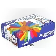 Краски акриловые 6 цветов