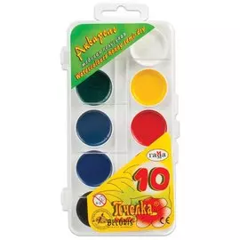 Краски акварельные Пчелка 10 цветов