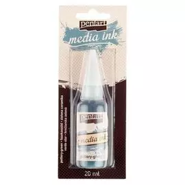 Красящие чернила 20 мл Pentart, спиртная основа, зелёная глина