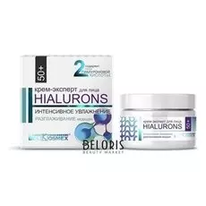 Крем-эксперт для лица 50+ Hialurons интенсивное увлажнение + разглаживание морщин