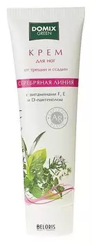 Крем для ног от трещин и ссадин с витамином F, E и D-пантенолом и наносеребром (Объем 100 мл)