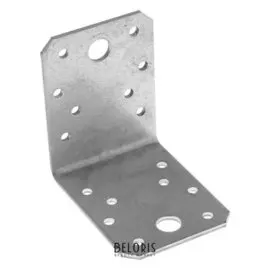 Крепежный угол Ku-70х70х55х2,5 цинк, 1 шт.