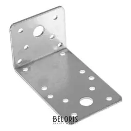 Крепежный уголок асимметричный Kuas 90х50х55 цинк, 1 шт.