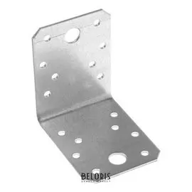 Крепежный уголок KU 70х70х55х2 цинк, 1 шт.