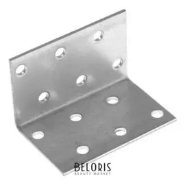 Крепежный уголок равносторонний KUR 40х40х60 цинк, 1 шт.