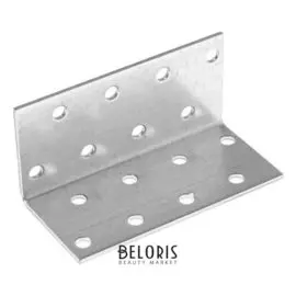 Крепежный уголок равносторонний KUR 40х40х80 цинк, 1 шт.