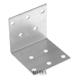 Крепежный уголок равносторонний KUR 50х50х50 цинк, 1 шт.