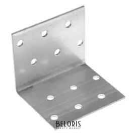 Крепежный уголок равносторонний KUR 50х50х60 цинк, 1 шт.