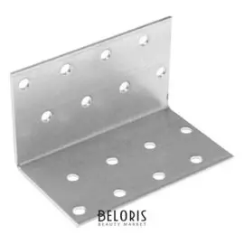 Крепежный уголок равносторонний KUR 50х50х80 цинк, 1 шт.