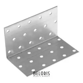 Крепежный уголок равносторонний KUR 60х60х100 цинк, 1 шт.