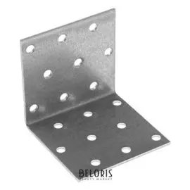 Крепежный уголок равносторонний KUR 60х60х60 цинк, 1 шт.