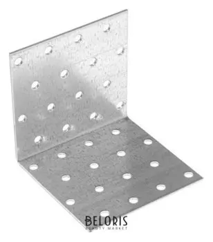 Крепежный уголок равносторонний KUR 80х80х80 цинк, 1 шт.