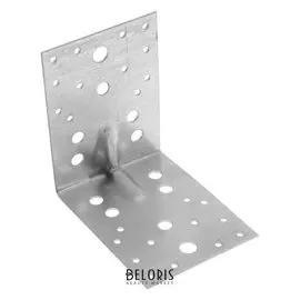 Крепежный уголок усиленный KUU 130х130х100х2 цинк, 1 шт.