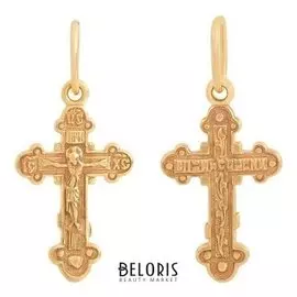 Крест нательный "Православный" 12, позолота