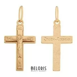 Крест нательный "Православный" 22, позолота