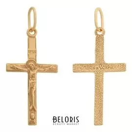 Крест нательный "Православный" 28, позолота