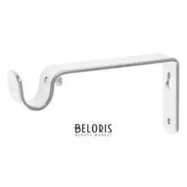 Кронштейн для карниза D20 однорядный 12 см, цвет хром