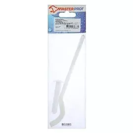 Кронштейн для радиатора Masterprof, с дюбелем, 9х220 мм, сплющенный, белый