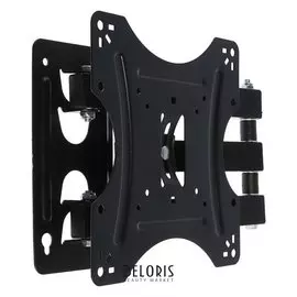 Кронштейн Luazon, для ТВ, наклонно-поворотный, от стены 80-460 мм, 14-42", до 30 кг, чёрный 393739