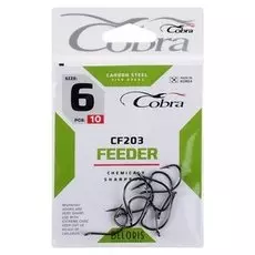 Крючки Cobra Feeder серия Cf203 №6, 10 шт.