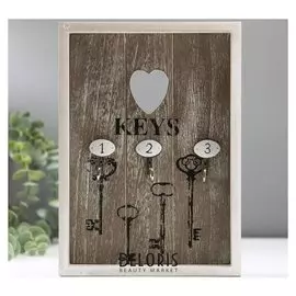 Крючки декоративные "Ключики" 25х18х4 см