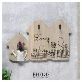 Крючки декоративные "Лаванда в лейке" 18,5х30,5х3 см