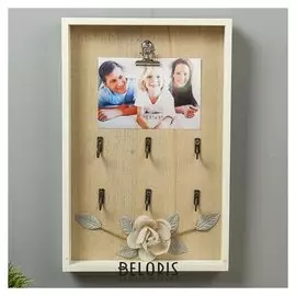 Крючки декоративные "Нежная роза" 31х20х3 см