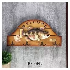 Крючки декоративные Welcome Карась 19х39х3,5 см