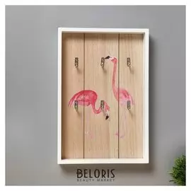Крючки декоративные "Фламинго" 30х12,5х3 см
