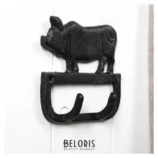 Крючки декоративные металл "Свин" 13,5х12,5х2,5 см