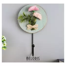 Крючок декоративный "Букетик цветов" 17,5х10х4,5 см