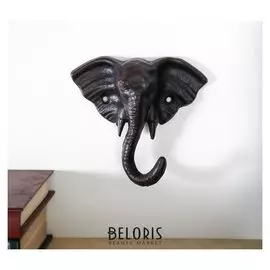 Крючок декоративный металл "Слон" 12х13х5 см