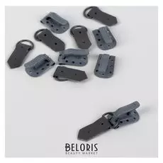 Крючок для верхней одежды, 5 × 1,5 см, 6 шт, цвет серый