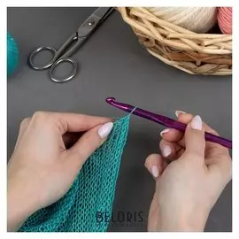 Крючок для вязания, D = 7 мм, 15 см